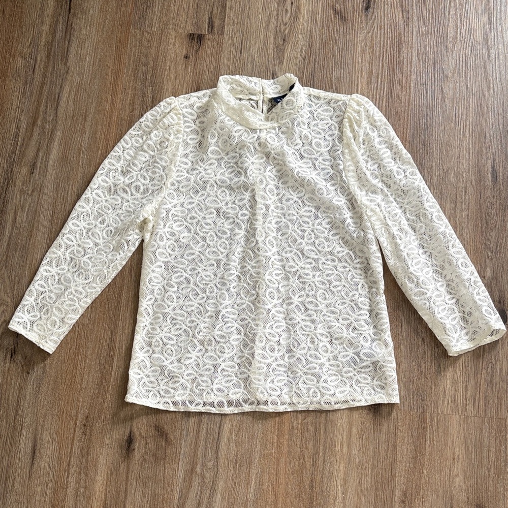 GAP Cream Lace Women's Blouse